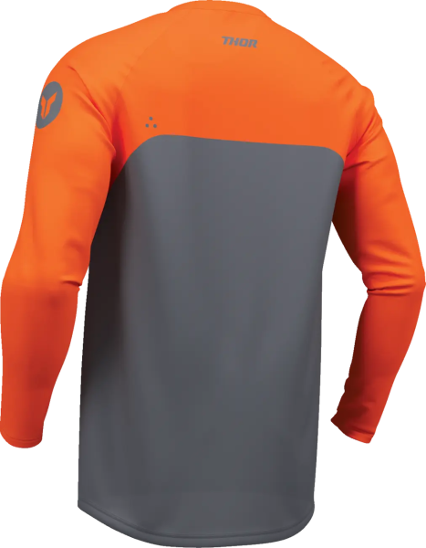 Thor Ridemode Menace póló, szürke/narancssárga, 3XL, 4, nordicamoto.ro