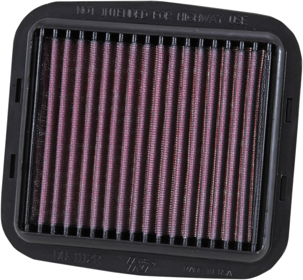 Sportbike Race-spec High-flow Air Filter Black, Red, 1, nordicamoto.ro