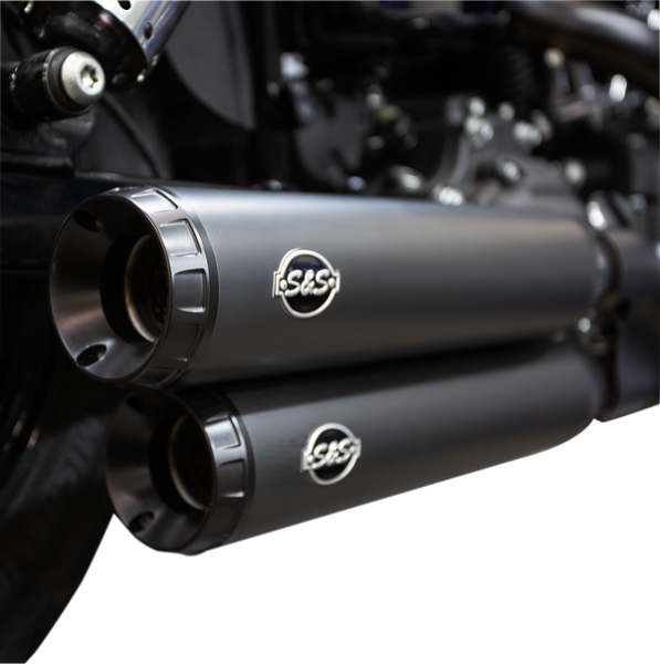 Grand National Slip-on Mufflers Black, 1, nordicamoto.ro