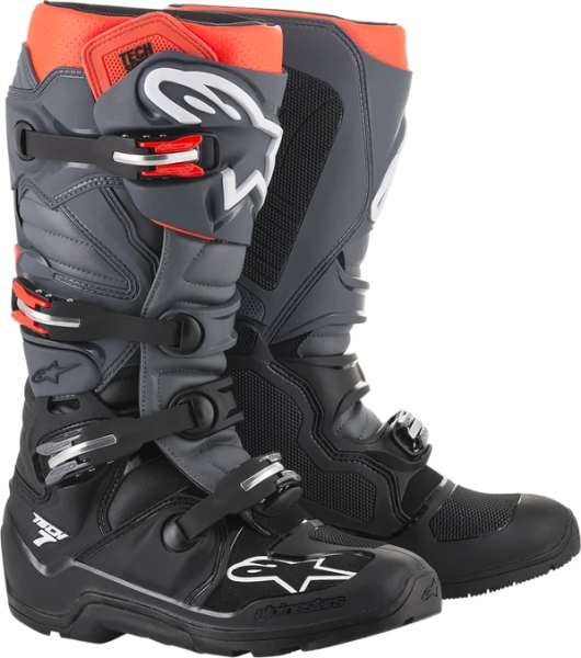 Tech 7 Enduro Boots Black, Gray, Red  49,5, 1, nordicamoto.ro