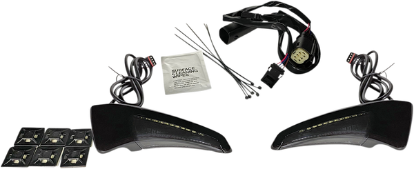 Sequential Tour Pak Seat Back Rest Led Lights White, 1, nordicamoto.ro
