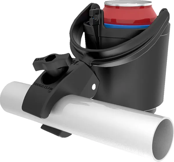 Ram® Tough-claw Mount With Level Cup Drink Holder Black, 2, nordicamoto.ro
