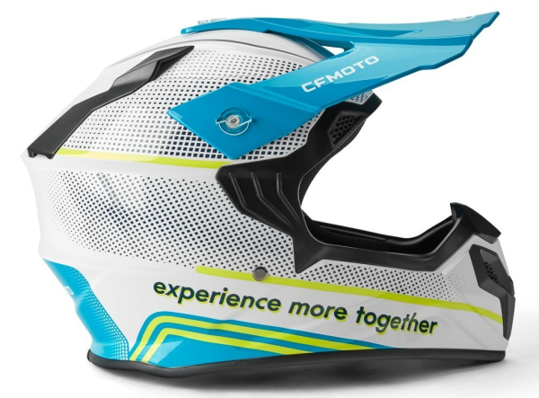 CFMOTO MX / ENDURO gyermek motokrossz sisak – fehér / kék, M méret, 3, nordicamoto.ro