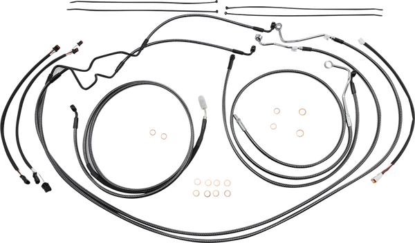 Karbonfibr Designer Handlebar Installation Kit Silver, 1, nordicamoto.ro