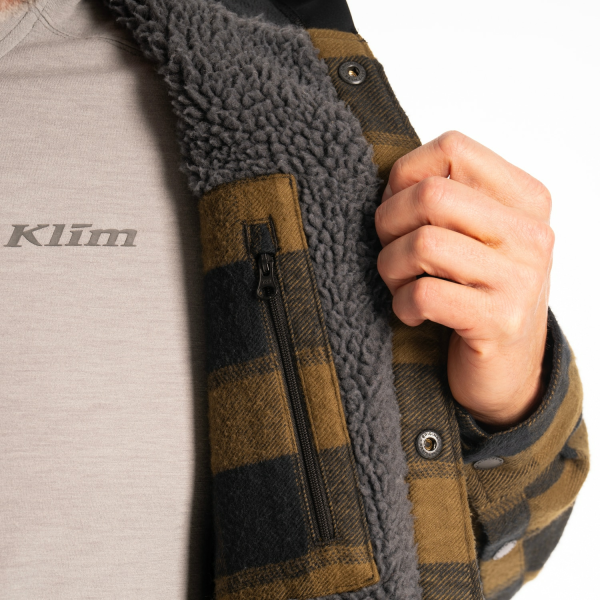 Targhee Fleece Lined Flannel Hoodie Black - Monument (Non-Current), 10, nordicamoto.ro