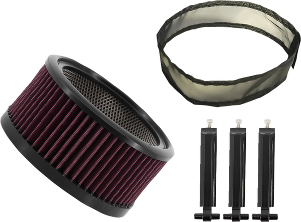 Big Power Filter Kit Black, 2, nordicamoto.ro