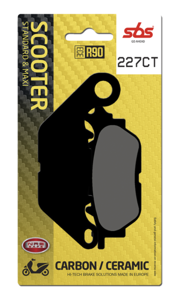 Ct Scooter Carbon Tech Organic Brake Pads, 2, nordicamoto.ro