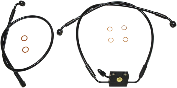 Xr Dual Disc Abs Brake Line Kit Black Oversize [+102 mm (4'')], 1, nordicamoto.ro