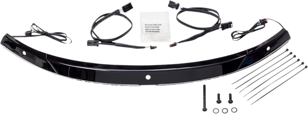 Steel Windshield Trim Black, 3, nordicamoto.ro
