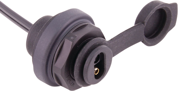 Sae Panel Mount Socket Black, 2, nordicamoto.ro