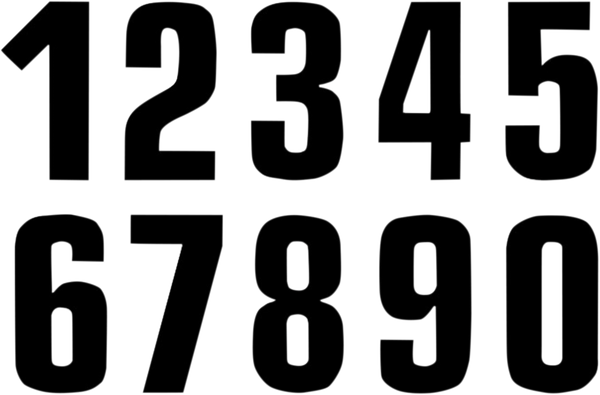 Two Series Numbers Black, 3, nordicamoto.ro