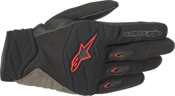 Manusi Textile Alpinestars Shore Negru/Rosu 2XL, 1, nordicamoto.ro