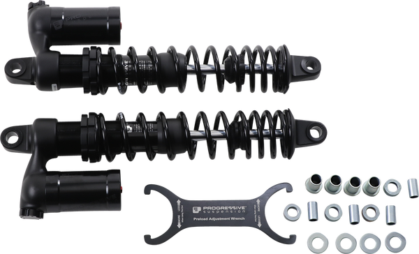 970 Series Piggyback Shocks Anodized, Black, 1, nordicamoto.ro