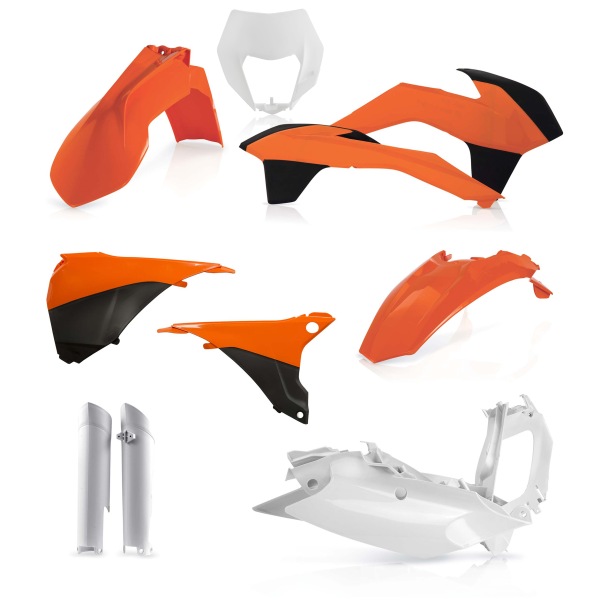 Acerbis teljes műanyag készlet a KTM EXC/EXC-F 14'-15' modellekhez, fekete, 5, nordicamoto.ro