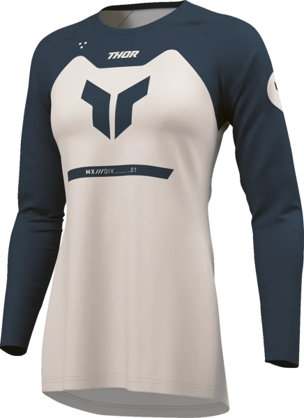 Thor Ridemode Menace női póló, kék/szürke, 2XL, 6, nordicamoto.ro