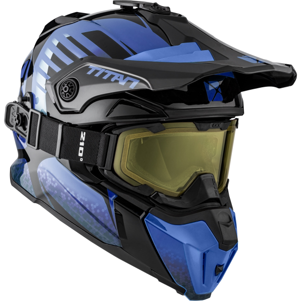 CKX Helmet + Goggles TITAN Avid Blue S, 1, nordicamoto.ro