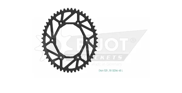 Standard 520 Negru hátsó lánckerék, 1, nordicamoto.ro
