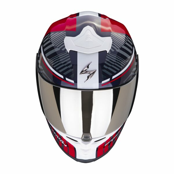 Casca integrala SCORPION EXO-R1 EVO AIR VICTORY Alb / Albastru M, 4, nordicamoto.ro