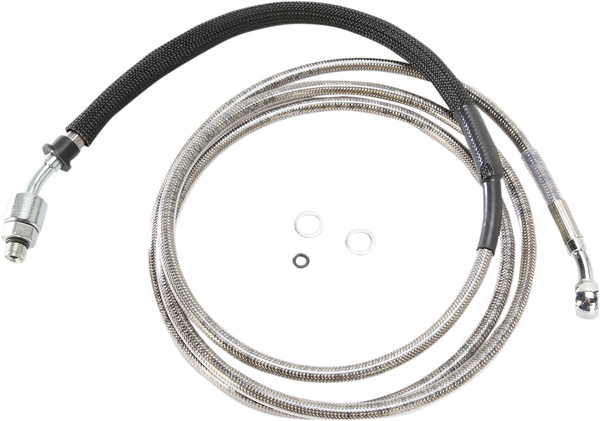 Stainless Steel Hydraulic Clutch Line Clear-coat +152 mm (6''), 1, nordicamoto.ro