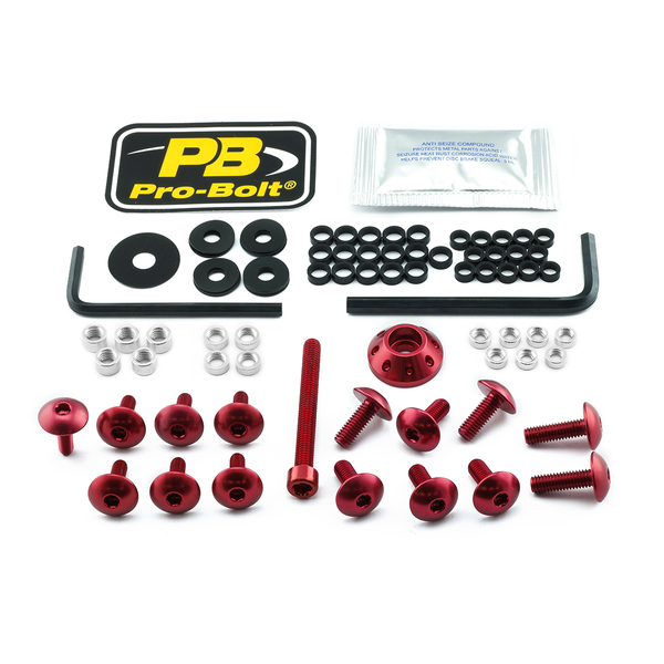 Fairing Bolt Kit For Suzuki Red, 1, nordicamoto.ro