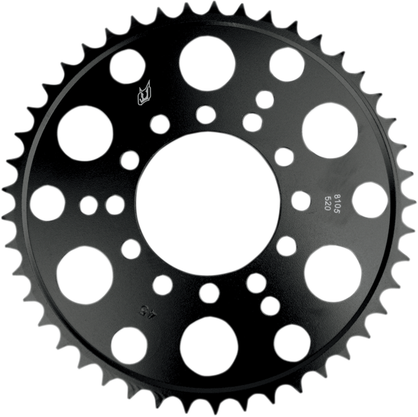 Lightweight Steel Sprocket Black, Zinc, 1, nordicamoto.ro