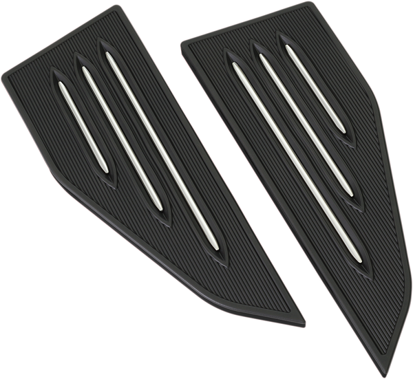 Commander Passenger Board Inserts Black, Chrome, 1, nordicamoto.ro