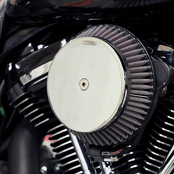 Plain Cover Big Air Cleaner Kit Silver, 1, nordicamoto.ro