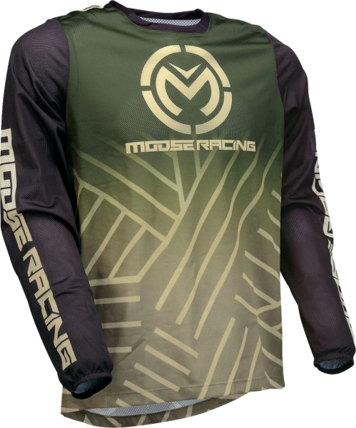 MOOSE RACING póló, Sahara Black/Green, S méret, 1, nordicamoto.ro