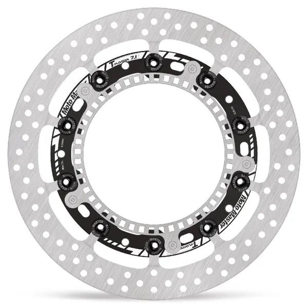 Halo sorozatú úszó rotor – fekete, ezüst, rozsdamentes acél, 1, nordicamoto.ro