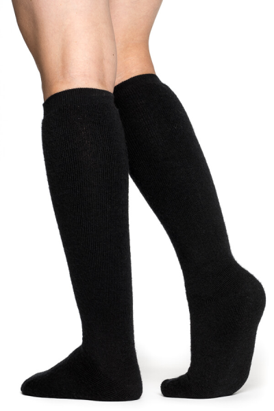 Woolpower Socks Knee-high 400 Merino black 36-39 Negru 40-44, 3, nordicamoto.ro