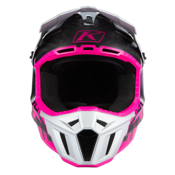 Klim F3 Carbon ECE Unruly fekete–fehér motoros sisak, 74, nordicamoto.ro