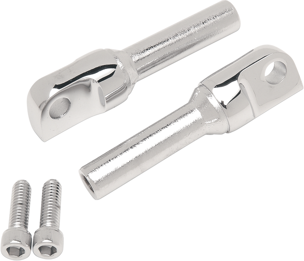 Chrome Adjustable Designer Peg Mounts Chrome, Polished, 1, nordicamoto.ro