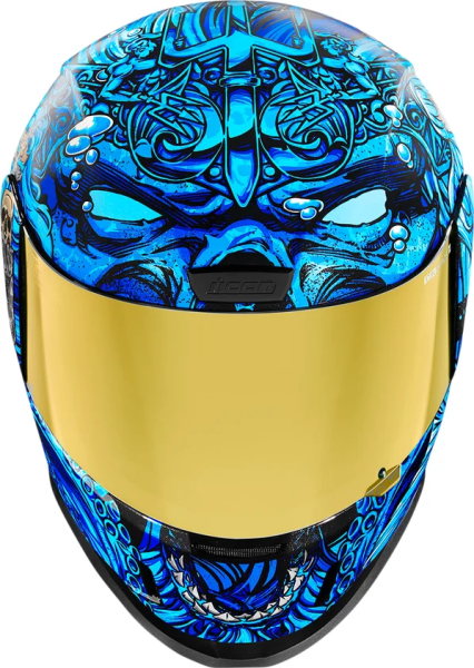 Casca Icon Airform™ Ships Company Black/Blue/Gold XL, 7, nordicamoto.ro