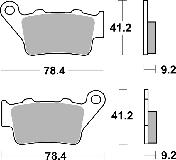 Ct Scooter Carbon Tech Organic Brake Pads, 2, nordicamoto.ro