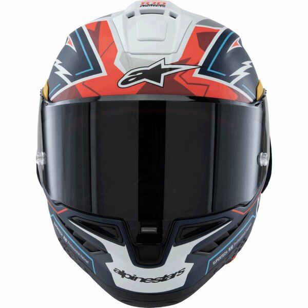 ALPINESTARS SUPERTECH R10 LE ACOSTA teljes arcú sport sisak, kék/piros/fehér, XL, 8, nordicamoto.ro