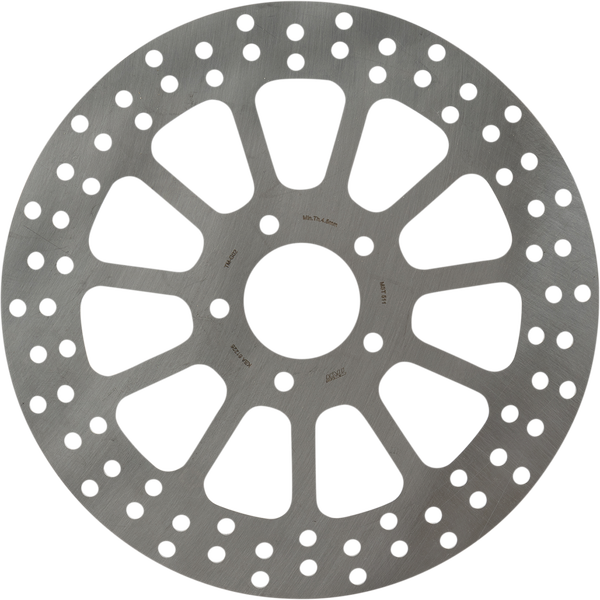 Brake Rotor Fixed Round Silver, Stainless Steel, 1, nordicamoto.ro