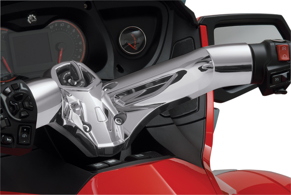 Handlebar Cover For 10-14 Can-am Spyder Rt Silver, 2, nordicamoto.ro