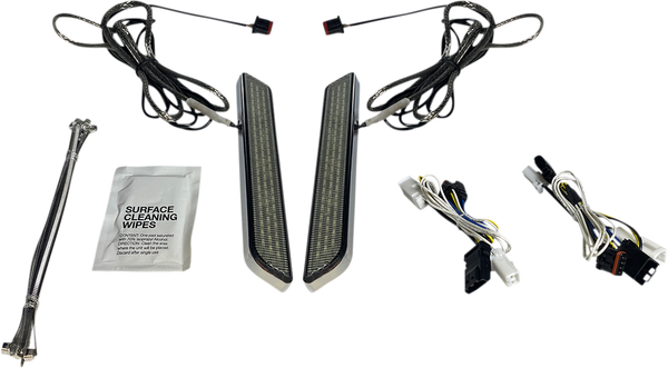 Led Front Fork Lightz Chrome, 1, nordicamoto.ro