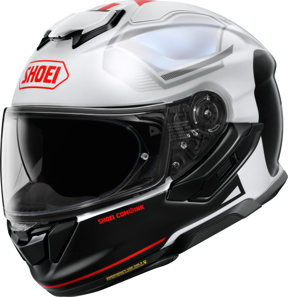 SHOEI GT-AIR3 MIKE TC-6 teljes arcú sisak, fekete/piros/fehér, S-es méret, 1, nordicamoto.ro