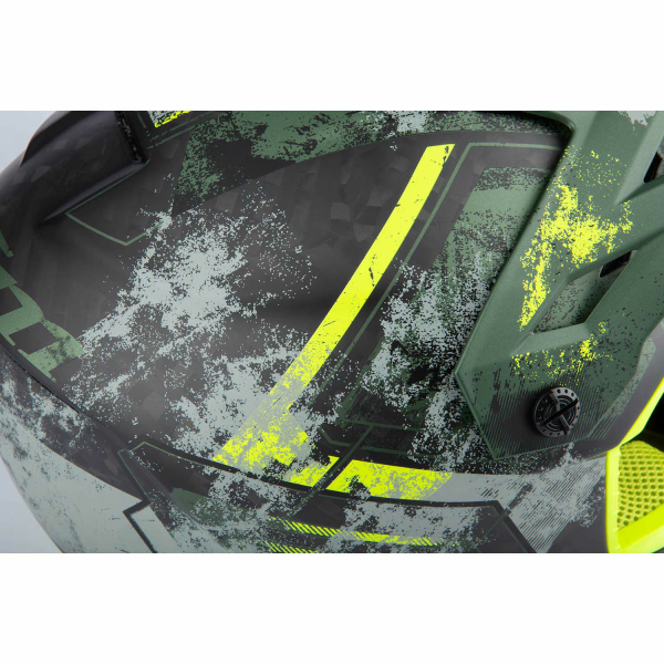 Klim F3 Carbon ECE Unruly fekete–fehér motoros sisak, 54, nordicamoto.ro