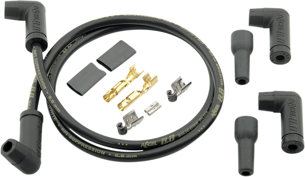 Universal 8.8 Mm Plug Wire Kit Black, 1, nordicamoto.ro