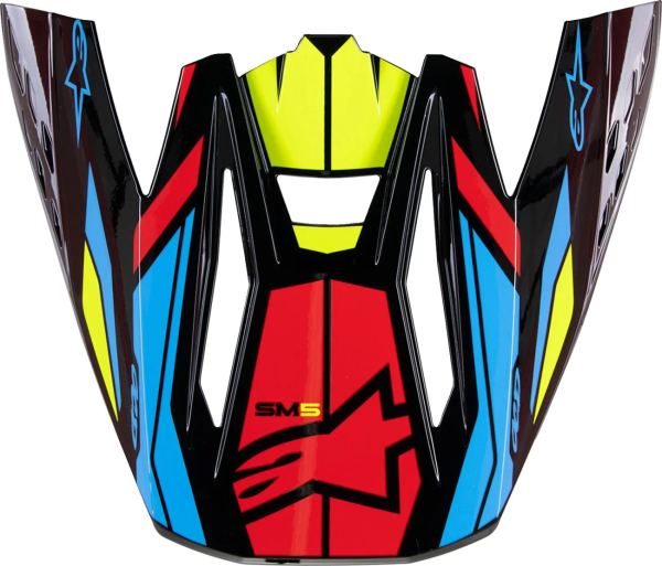 Cozoroc Alpinestars SM5 Act 2 sisak, fekete/sárga/piros, EGY MÉRET, 1, nordicamoto.ro