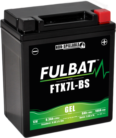 Fulbat FTX7L-BS motorkerékpár-gélakkumulátor, 1, nordicamoto.ro