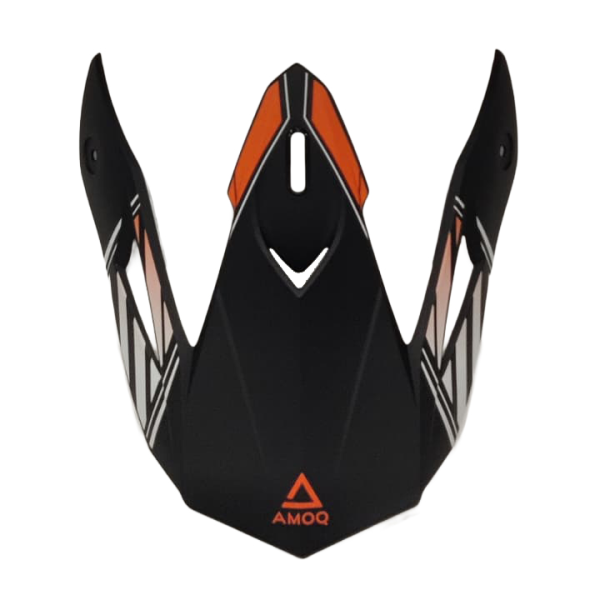 AMOQ Meteor V2 Peak Axis fekete/narancssárga, 1, nordicamoto.ro