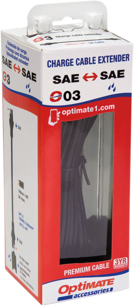 Charge Cable Extender Black, 2, nordicamoto.ro