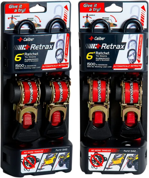 Retrax Straps Red, 1, nordicamoto.ro