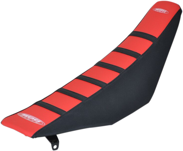6-rib Gripper Seat Cover Black, Red, 1, nordicamoto.ro