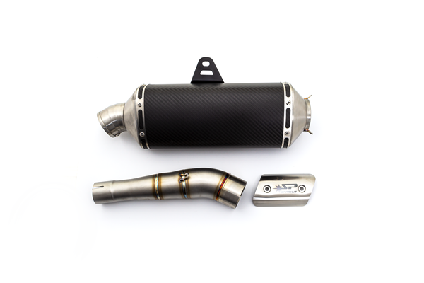 Dakar Exhaust System Black, 2, nordicamoto.ro