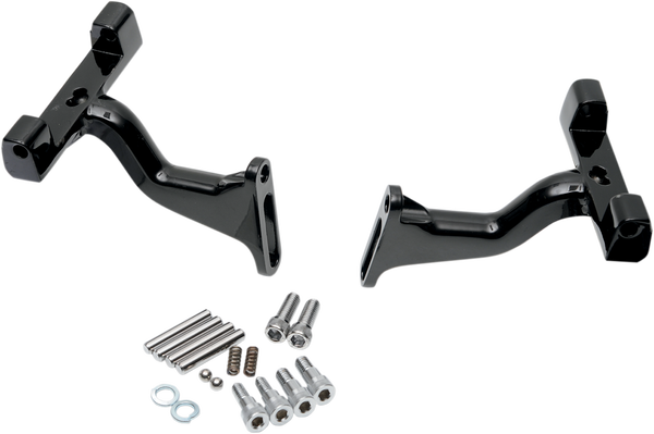 Passenger Floorboard Mounts For Dressers Black, 1, nordicamoto.ro