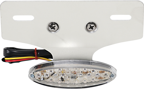 Mini Led Cat Eye Taillight With License Plate Mount Red, 1, nordicamoto.ro